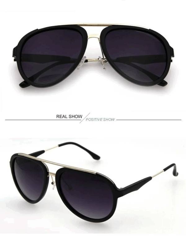 gafas de sol ce polarizadas doble puente negro - Image 3